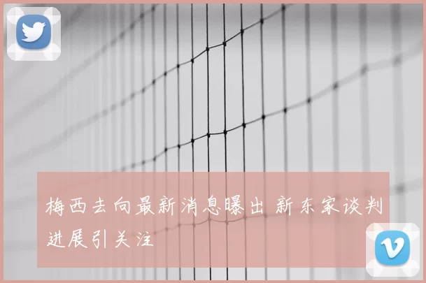 梅西去向最新消息曝出 新东家谈判进展引关注